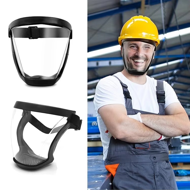 Anti Pollution Mask - Transparent Full Faceshield Reusable Dustproof Anti-fog