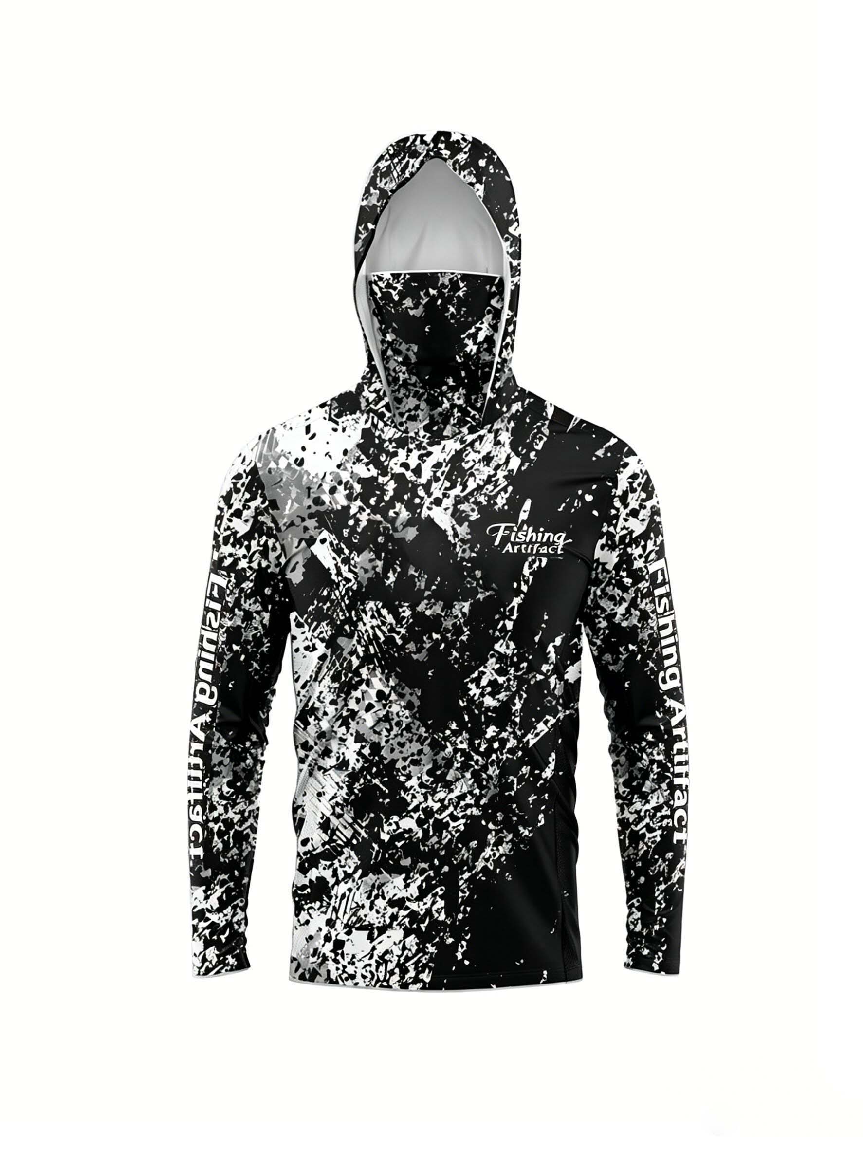 Men Summer 3D‑Printed Fishing  - Sports Mask Breathable ulasan dan harga