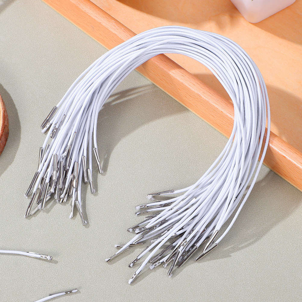 200Pcs Elastic Barbed String w - Mask Lanyard Adjustable ulasan dan harga