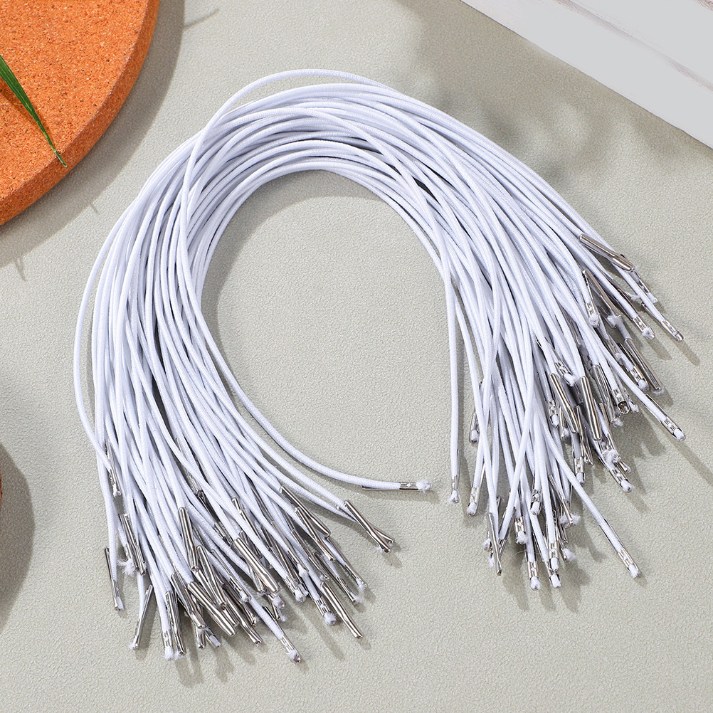 200Pcs Elastic Barbed String w - Mask Lanyard Adjustable ulasan dan harga