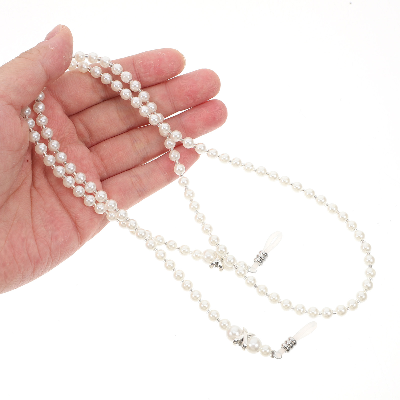 Pearl Eyeglass Chain Beaded An - Mask Chain Holder ulasan dan harga