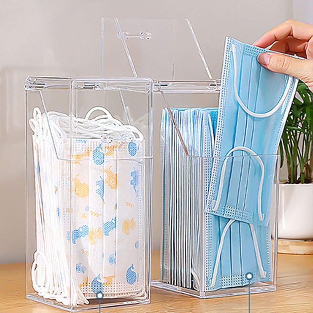 With Lid Face Mask Dispenser V - Face Mask Storage Box ulasan dan harga